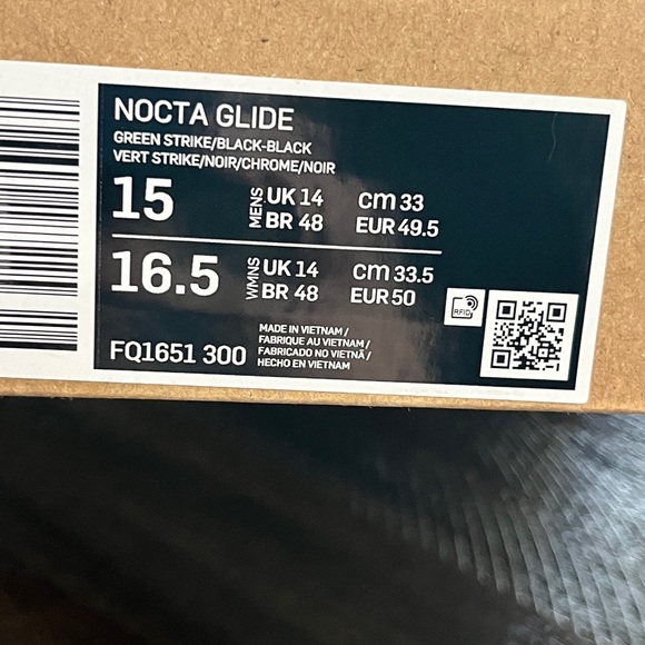 Unreleased Nocta by Drake NIKE GLIDE MENS 15 new with original box ( GREEN) - Picture 10 of 10